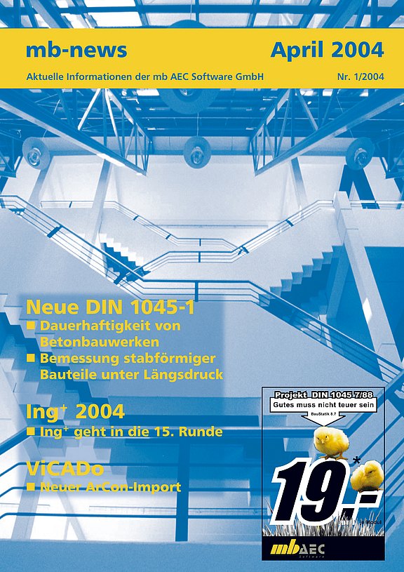 Titelseite der mb-news-Ausgabe 01-2004