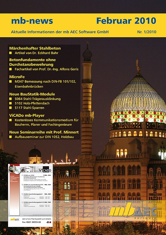 Titelseite der mb-news-Ausgabe 01-2010