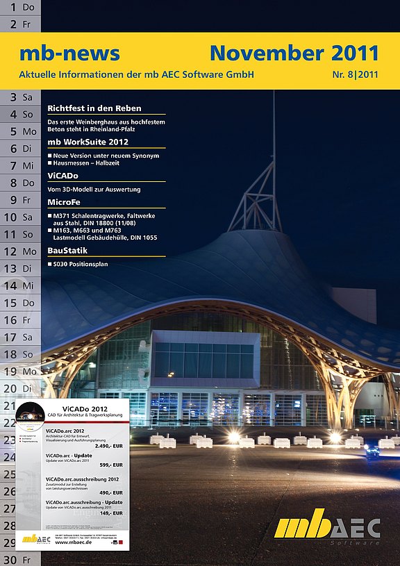Titelseite der mb-news-Ausgabe 08-2011