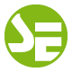 Logo des StrukturEditors - ein grüner Kreis mit den weißen Buchstaben S und E.
